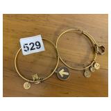 ALEX AND ANI BRACELETS (2), GOLD-TONE METAL,