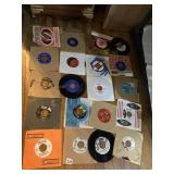 ASSORTED VTG 45 RPM VINYL RECORDS, VARIOUS