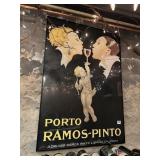 PORTO RAMOS-PINTO ADVERTISING POSTER, ART BY RENE