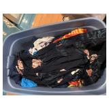 ASSORTED TEXTILES, CLOTHING, DECORATIVE PILLOWS,
