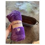 PEDIPED BABY BLANKET, PURPLE, PLUSH TEXTURE, 50