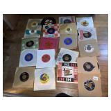 ASSORTED VTG 45 RPM VINYL RECORDS, VARIOUS