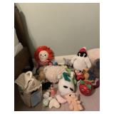 ASSORTED PLUSH TOYS, RAGGEDY ANN DOLL, PLUSH