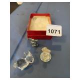 CRYSTAL RABBIT FIGURINE, CRYSTAL ANGEL FIGURINE