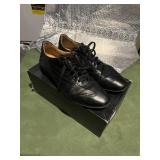 MERCANTI FIORENTINI BLACK LEATHER OXFORD SHOES,