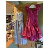 ALYCE DESIGNS PINK RUFFLED DRESS, JESSICA