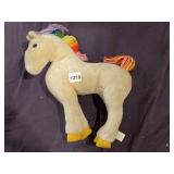 HALLMARK CARDS VTG PLUSH UNICORN W/ RAINBOW MANE