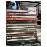 ASSORTED MUSIC CDS, CASSETTE TAPES (2), BLANK