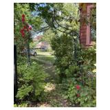 AGRIFRAMES METAL GARDEN ARCH, ARCHED TOP, TUBULAR