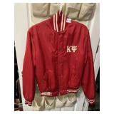 VINTAGE KAPPA PSI VARSITY JACKET, RED NYLON