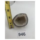 GEODE SPECIMEN, GREY EXTERIOR, CRYSTALLINE
