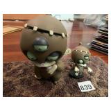 VINYL ART TOY FIGURES, STITCHED HEAD DESIGN,