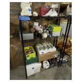 DARK BROWN SHELVING UNIT 55"H X 36" W X 14"D