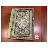 STEAMPUNK STYLE JOURNAL, GEAR DECORATED COVER,