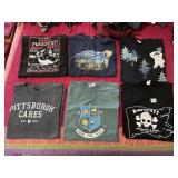ASSORTED GRAPHIC T-SHIRTS INCL PITTSBURGH CARES,
