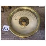 C. H. LOOMIS NORTON VOLTMETER, BRASS CASE, GLASS