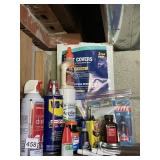 ASSORTED ADHESIVES, LUBRICANTS, AND CLEANERS,