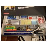 OFFICE SUPPLY DRAWER ORGANIZER W/ ASSORTED