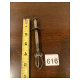 VINTAGE METAL PICKUP TOOL W/ SPRING-LOADED CLAW