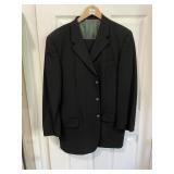 DOLCE & GABBANA BLACK WOOL BLAZER, MADE IN ITALY.