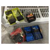 ASSORTED DRILL BIT SETS, VERMONT AMERICAN HOLE