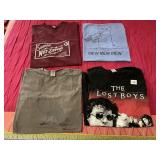 ASSORTED GRAPHIC T-SHIRTS (4), INCL THE LOST