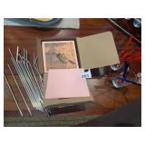 METAL DRINKING STRAWS (QTY), CARDBOARD BOX W/
