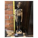 VINTAGE JESTER FIGURINE, HAND-PAINTED RESIN,