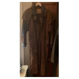 ZEIDLER CLOTHING COMPANY SUEDE DUSTER, BROWN,