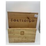 FINCA FLICHMAN WOODEN WINE CRATES (2), BRANDED
