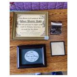 VTG STYLE FRAMED SIGNS (2), RESOLUTION HOOK/CLIP