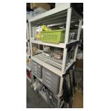 PLASTIC STORAGE SHELVING UNIT, 5-TIER,