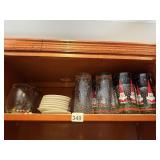 POTTERY BARN SANTA BABY CHRISTMAS DRINKWARE SET,