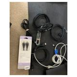 ASSORTED ELECTRONIC CABLES, INCLUDES ATIVA HDMI