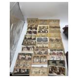VINTAGE STEREOSCOPIC VIEW CARDS, ASSORTED