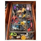 DRAWER ORGANIZER W/ ASSORTED WINE ACCESSORIES,