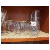 STEMLESS WINE GLASSES W/ INTEGRATED METAL D20