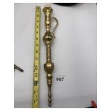 BRASS CHAMBERSTICK CANDLE HOLDER, TURNED DESIGN,