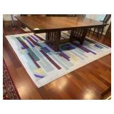 MODERN GEOMETRIC AREA RUG, MULTICOLORED ABSTRACT