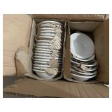 C.A.C. CHINA CLINTON-RE PORCELAIN BOWLS, WHITE,