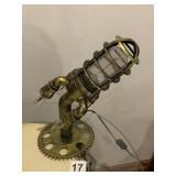 STEAMPUNK STYLE TABLE LAMP GEAR BASE