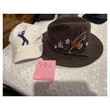 ALPIN PRESENT-AUSTRIA FELT HAT W/ PINS, GOLF CAP