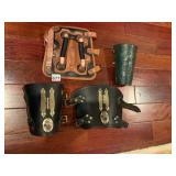 STEAMPUNK STYLE LEATHER ARM GUARDS W/ GEAR