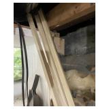 UNFINISHED WOOD TRIM MOLDING STRIPS (3).