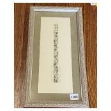 ROBT. ROSENTHAL VINE BORDER PRINT, FRAMED,