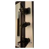 RESIN HAND-SHAPED WALL HOOKS, BLACK FINISH, SET