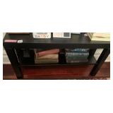 IKEA BLACK BENCH BOOKS NOT INCLUDED