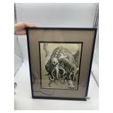 BIELACZYC SIGNED PRINT, SERVING THE MASTER,