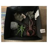 IKEA GARGOYLE FIGURINES, PLASTIC SCORPION, ALIEN