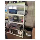 PLASTIC STORAGE SHELF UNIT,CONTENTS NOT INCLUDED